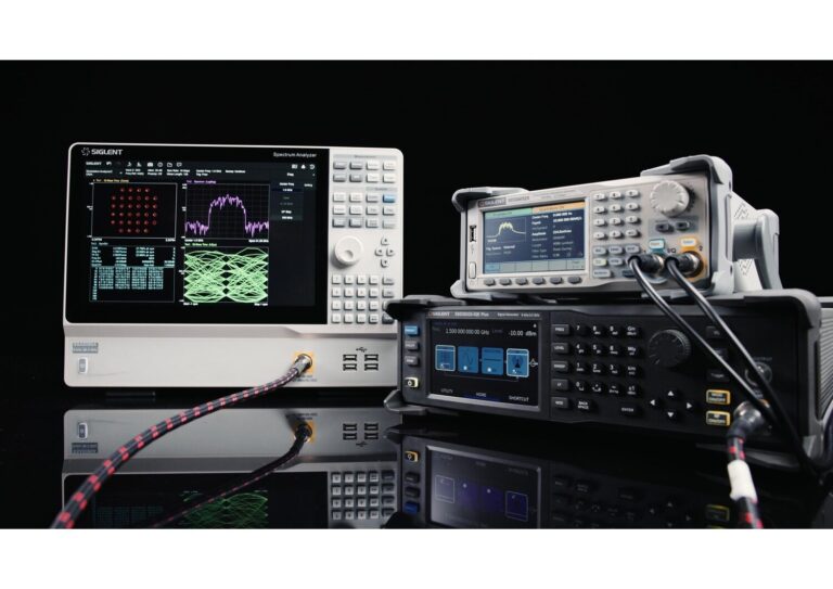 IQE models can work with an external baseband source such as the Siglent SDG6000X to generate vector and multi-tone signals for communications and active-device testing.